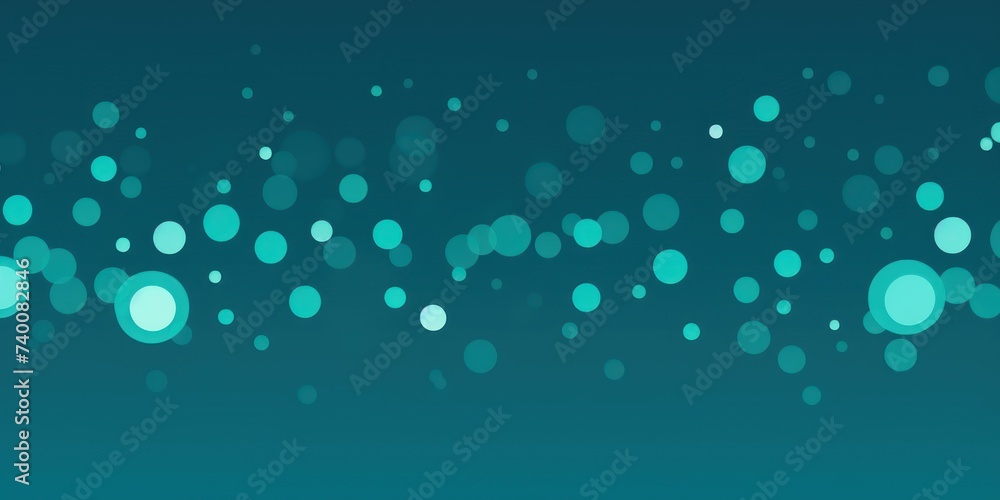 An abstract Turquoise background with several Turquoise dots