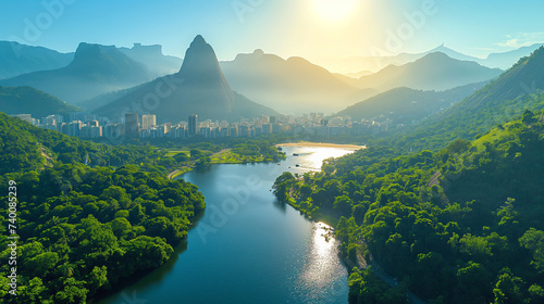 La baie de Rio de Janeiro au Brésil