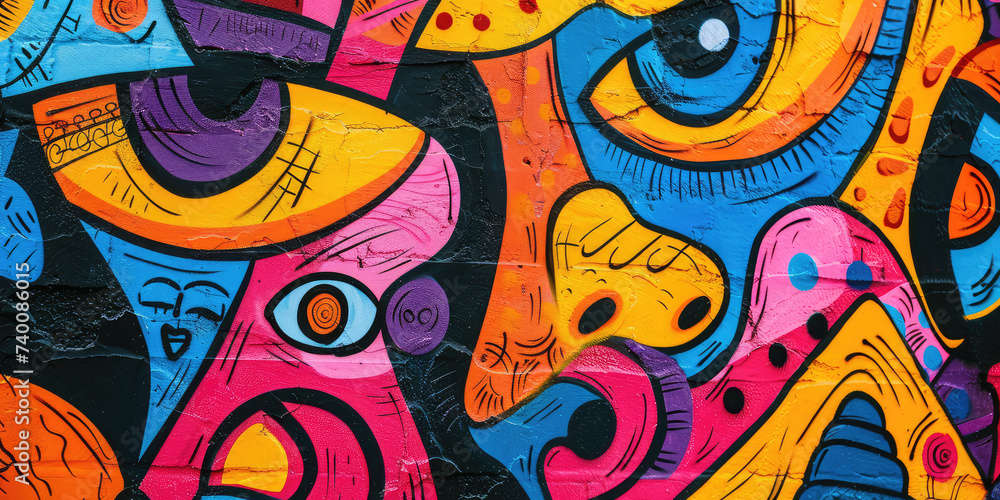 Vibrant Urban Graffiti Artwork. A detailed close-up of colorful graffiti art, showcasing urban street culture and creativity. Vibrant Urban Graffiti Artwork. A detailed close-up of colorful graffiti art, showcasing urban street culture and creativity.