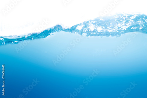 Fototapeta Naklejka Na Ścianę i Meble -  Clean water with water droplets and waves