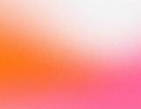 Orange pink white grainy background, abstract blurred color gradient noise texture banner poster backdrop, copy space