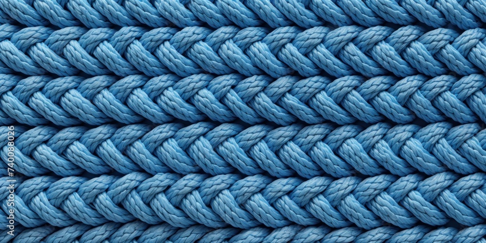 Blue rope pattern seamless texture