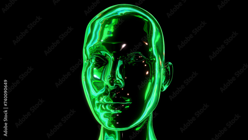 Reflective Green Head Reflective Green Head