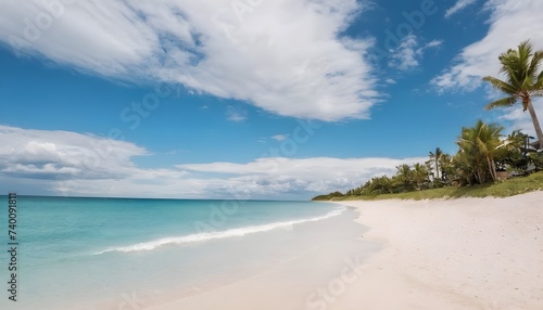 beach under clear cloudy sky in Tropicana © Gutium