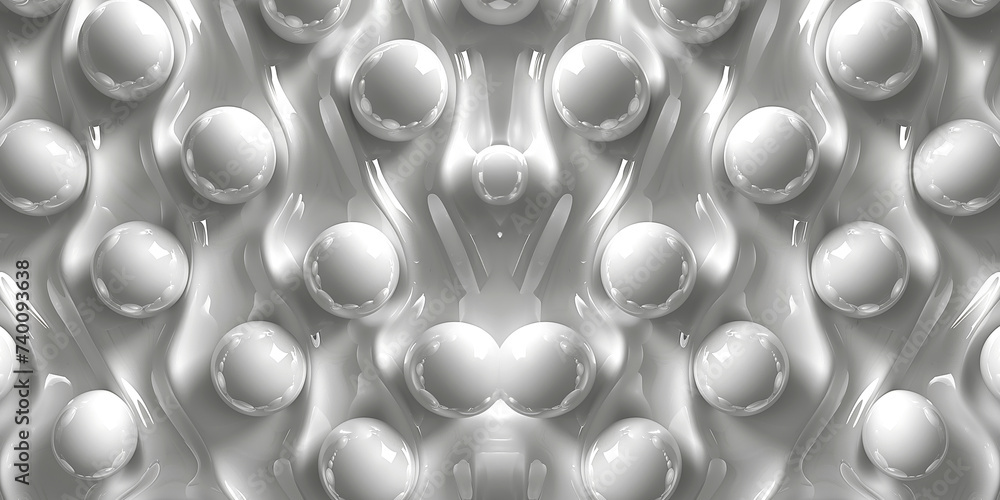 Art illustration abstract light 3D background with white balls Art illustration abstract light 3D background with white balls