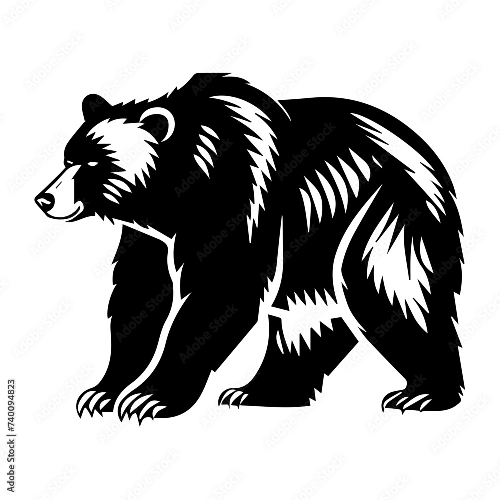 bear logo silhouette Vector illustration bear logo silhouette Vector illustration