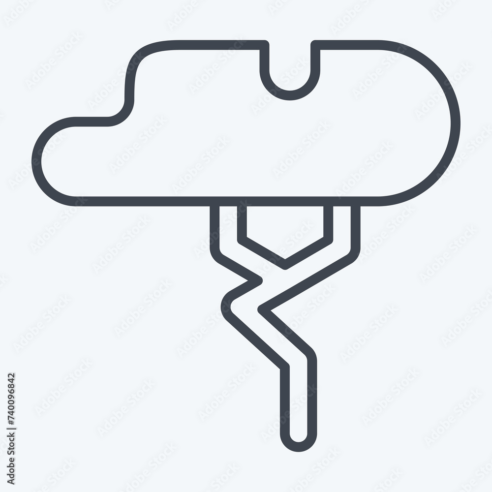 Icon Tree. related to Kenya symbol. line style. simple design editable. simple illustration Icon Tree. related to Kenya symbol. line style. simple design editable. simple illustration
