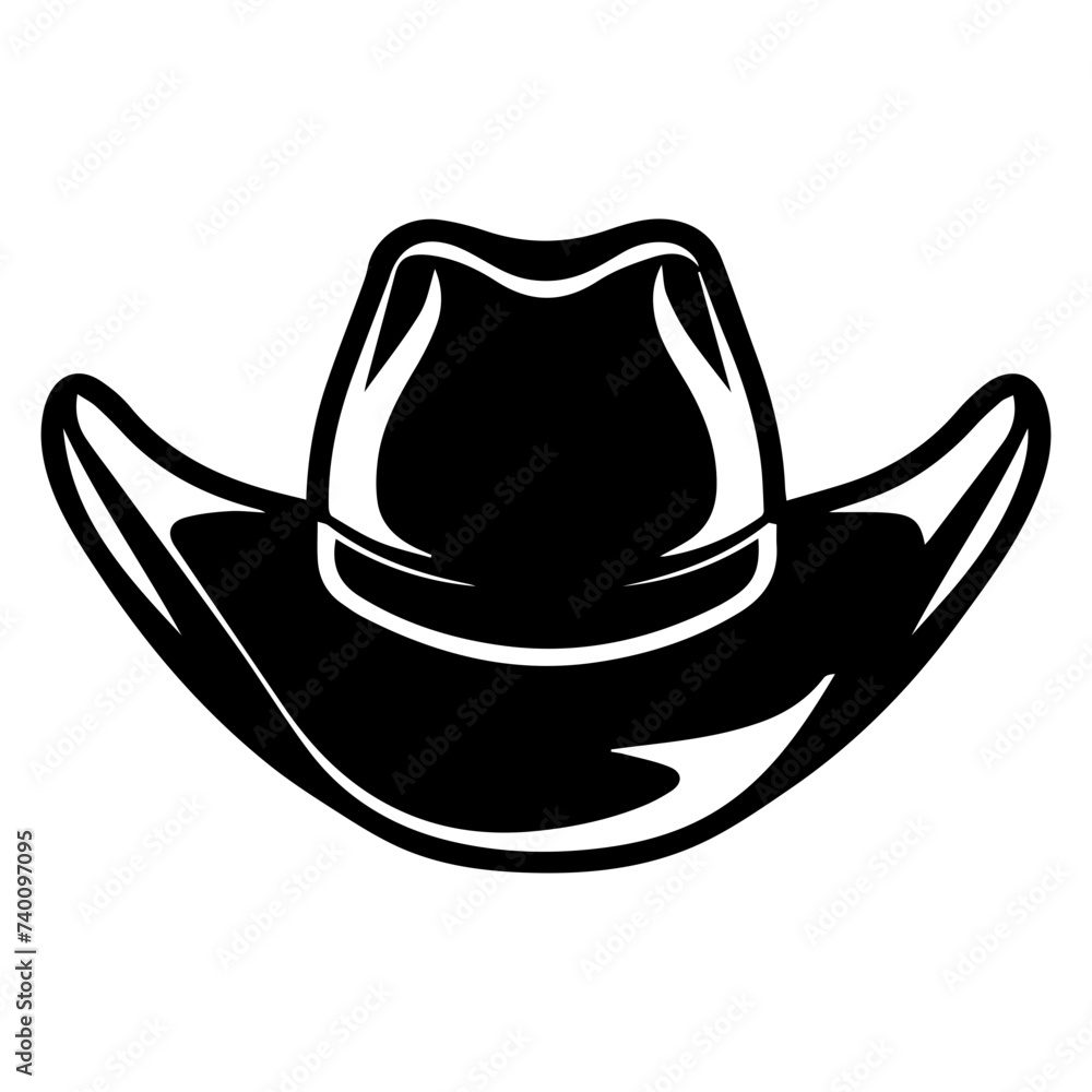Country Western Cowboy Leather Hat Country Western Cowboy Leather Hat