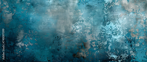 a blue background with gray tint in the style of tona photo