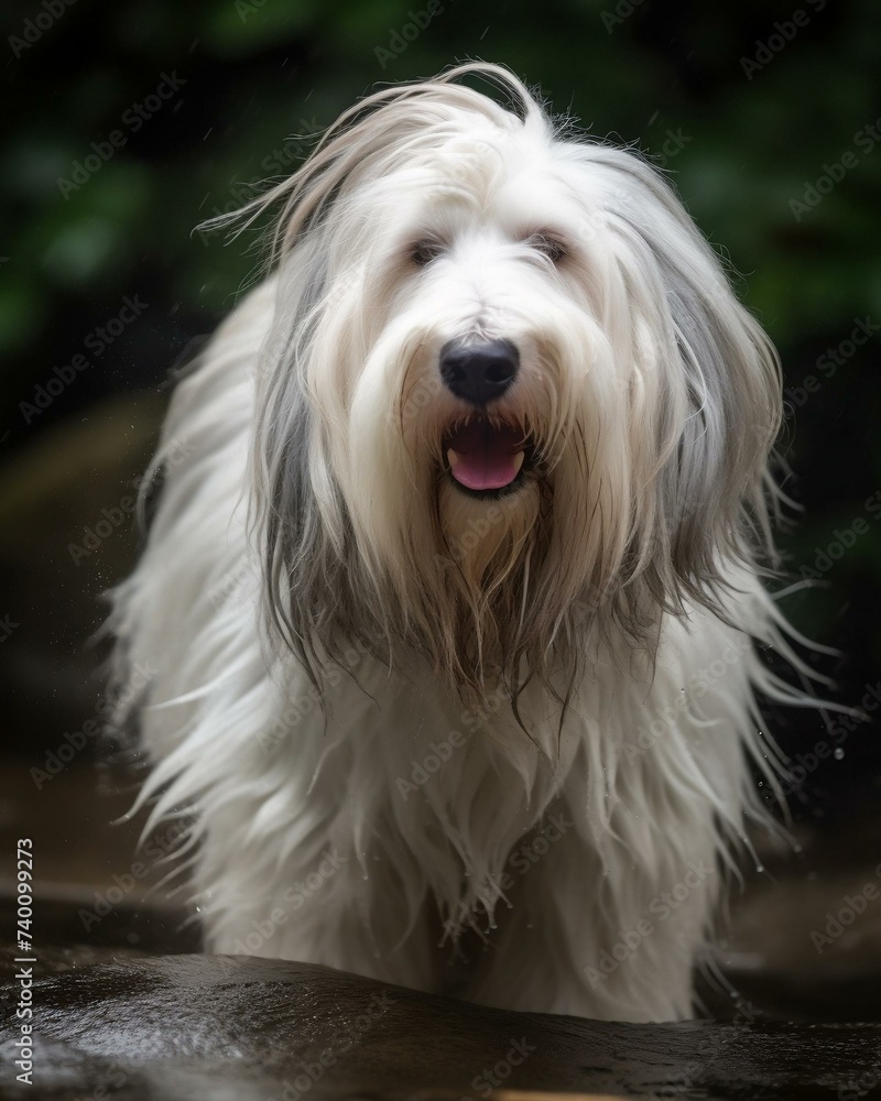 white bearded collie dog spa white bearded collie dog spa
