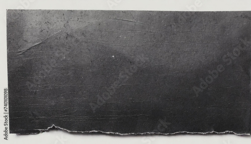 Black old paper sticker texture isolated
