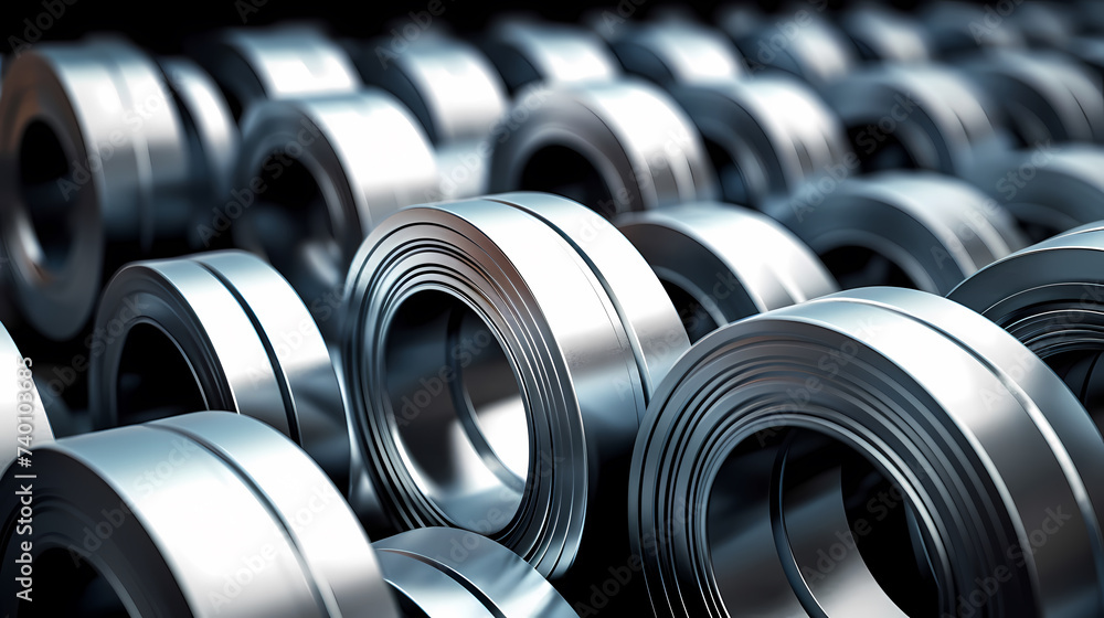 Stainless steel coils at factory site Stainless steel coils at factory site