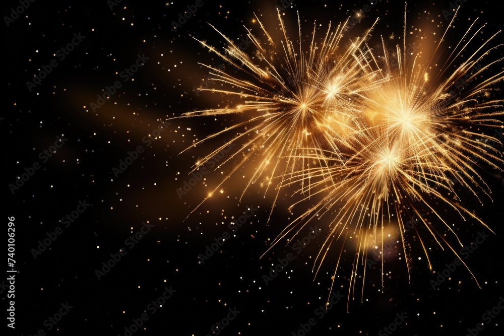 Bright fireworks lighting up the night sky, perfect for celebrations and events Bright fireworks lighting up the night sky, perfect for celebrations and events