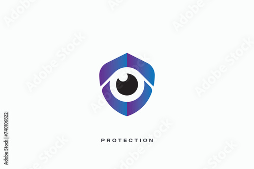 security shield secure protection vector logo