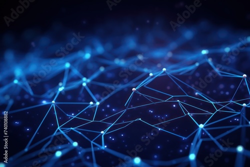 Cyber big data flow. Blockchain White data fields. Network line connect stream