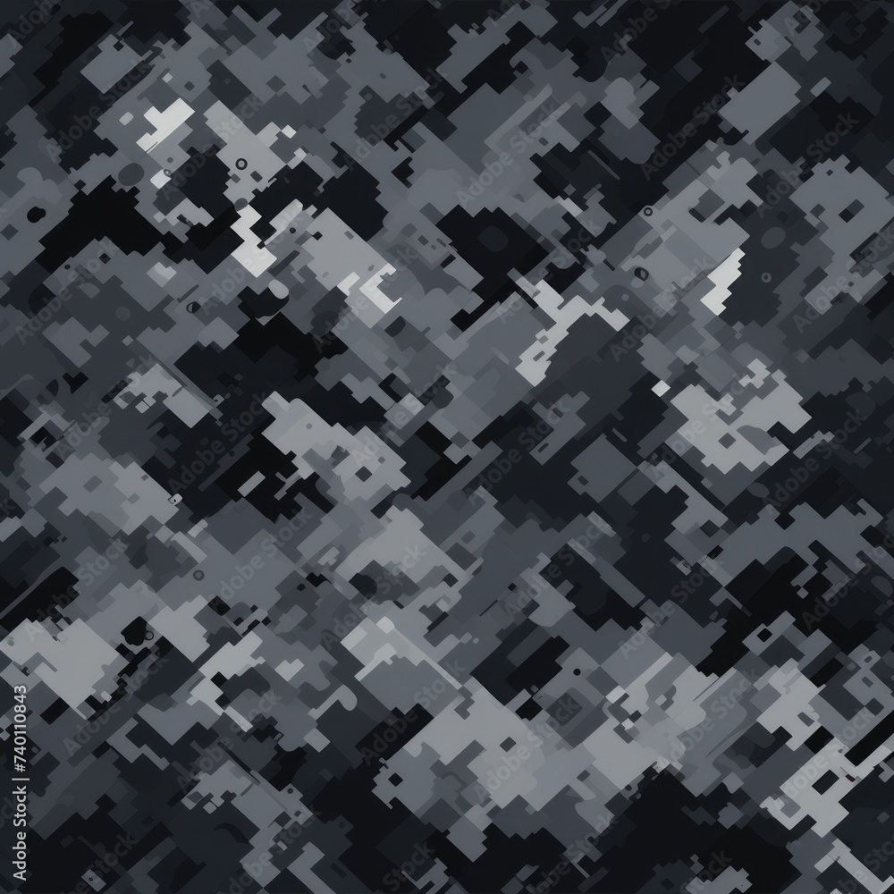 Digital Gray camo pattern wallpaper background