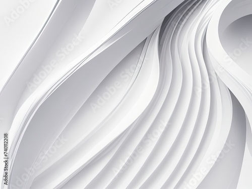 abstract white backdrop with flowing lines in a photo