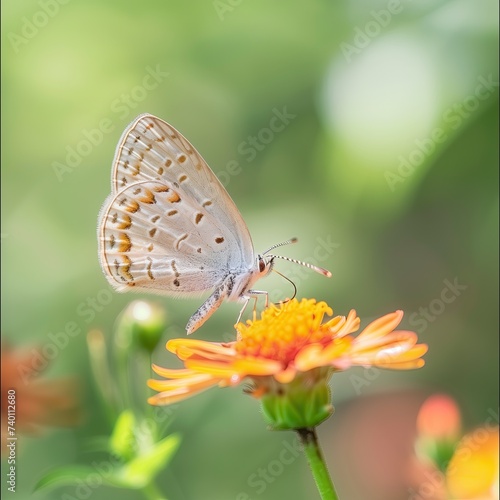 Insects in the garden- close up of beautiful butterfly on flower © Visualmedia