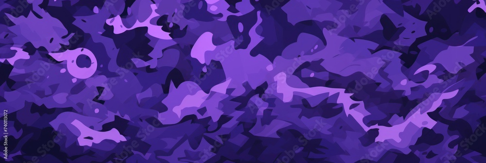 Digital Purple camo pattern wallpaper background - obrazy, fototapety, plakaty 
