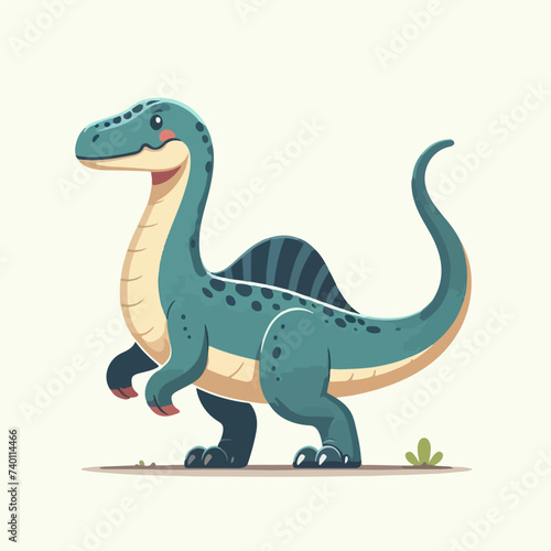 spinosaurus dinosaur ancient animal cartoon character illustration