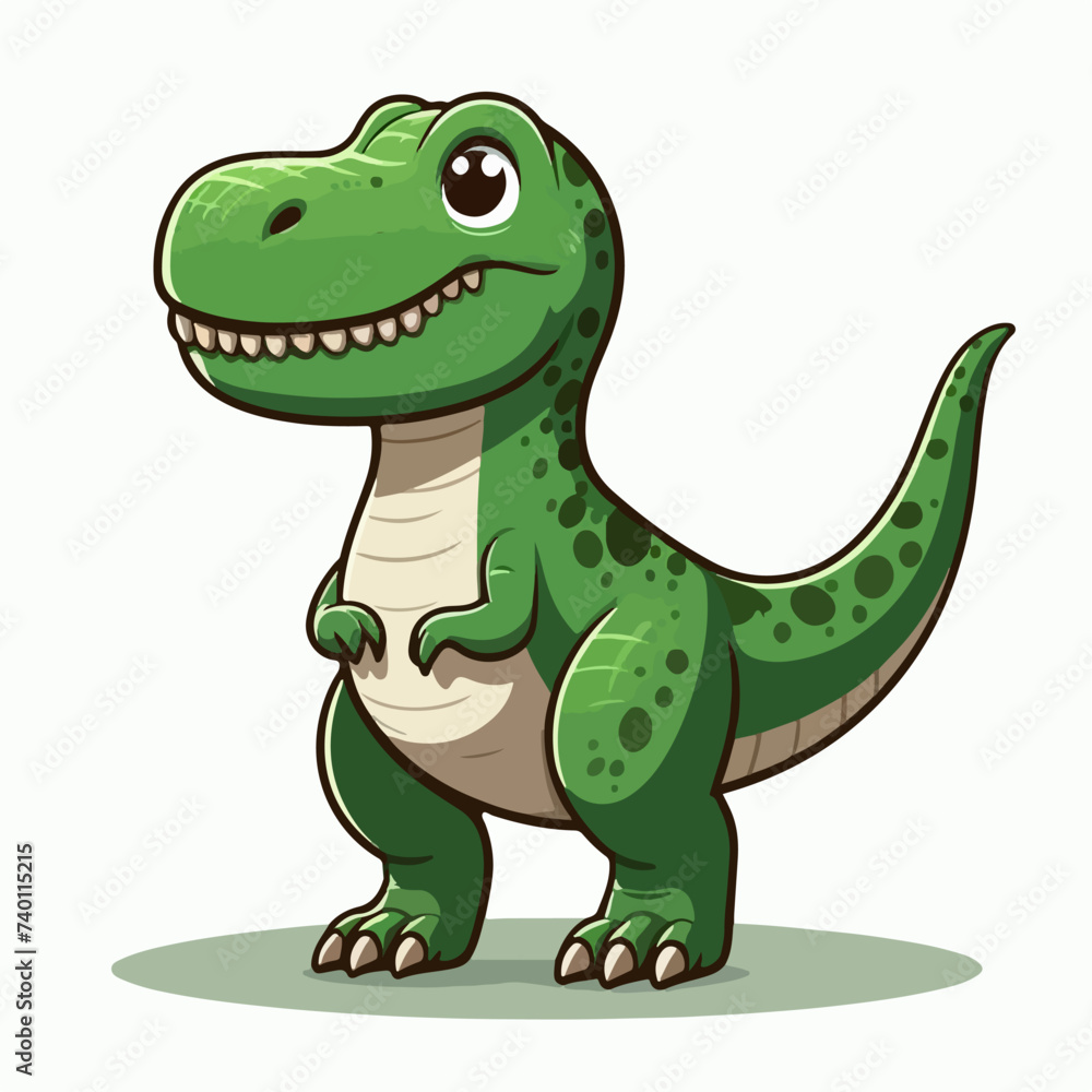 Fototapeta premium tyrannosaurus dinosaur ancient animal cartoon character illustration