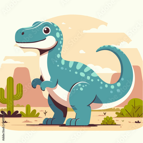 tyrannosaurus dinosaur ancient animal cartoon character illustration