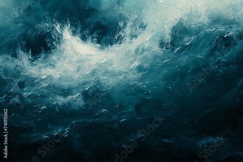 an abstract blue and white background with dark water © sdstudio