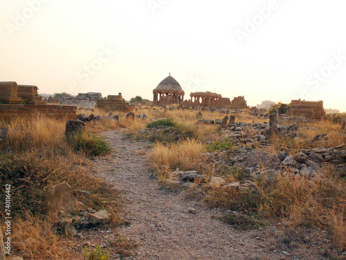 Chaukundi Tombs Karachi Pakistan. photo