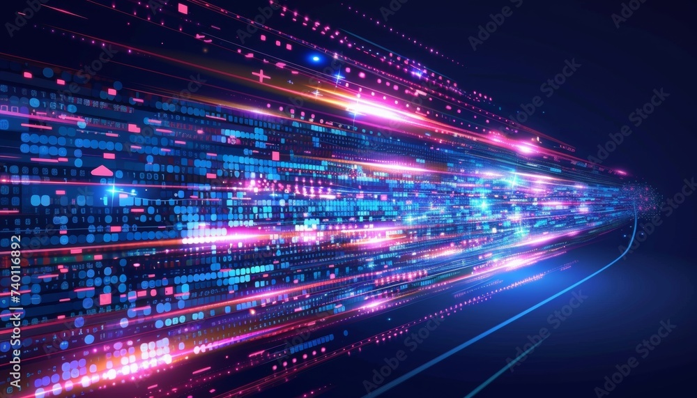 Blue light ray speed motion background vector design futuristic energy technology concept Blue light ray speed motion background vector design futuristic energy technology concept