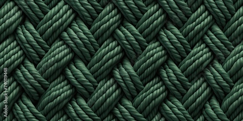 Green rope pattern seamless texture photo