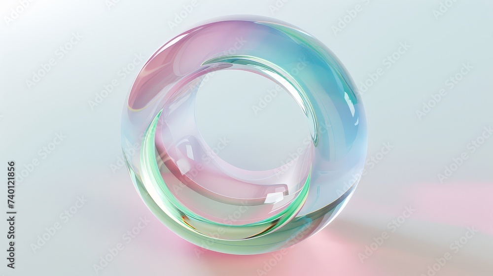Vibrant Circles: Pink, Blue, and Green with Shiny Rims_Generative AI Vibrant Circles: Pink, Blue, and Green with Shiny Rims_Generative AI