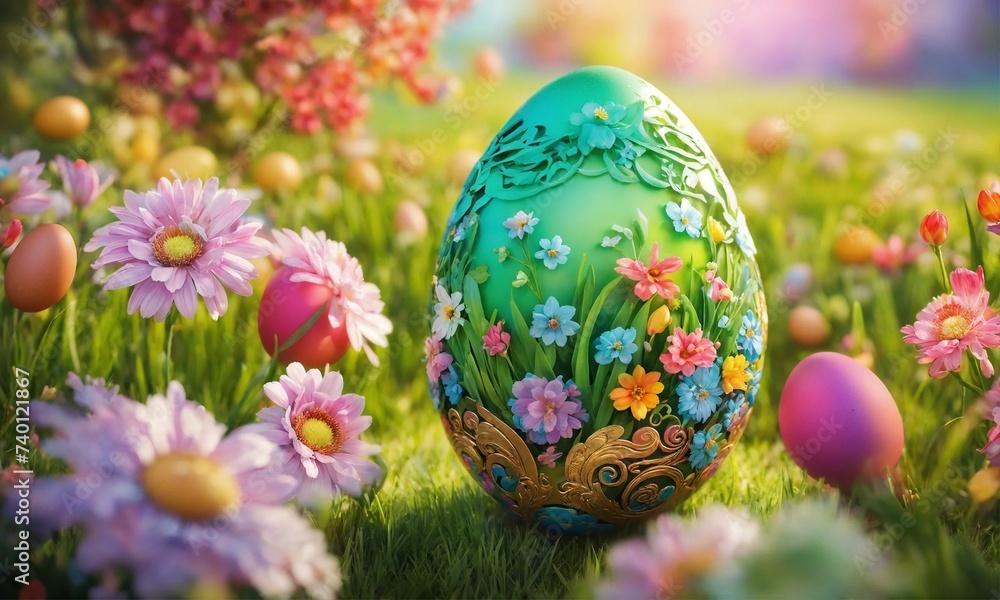 easter eggs, happy easter, spring holiday easter eggs, happy easter, spring holiday
