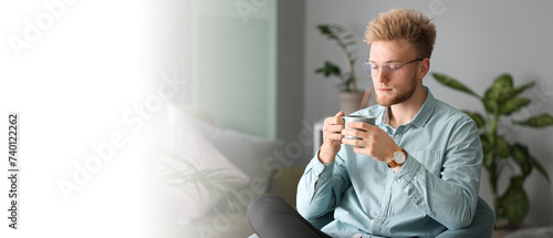 Portrait of handsome young ...