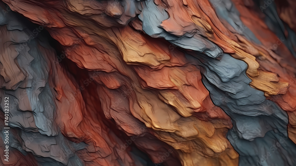 Obraz premium Cracked rock texture
