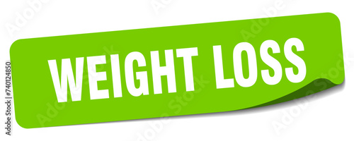 weight loss sticker. weight loss label