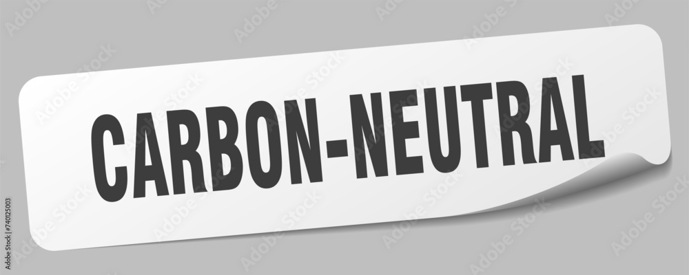 carbon-neutral sticker. carbon-neutral label carbon-neutral sticker. carbon-neutral label