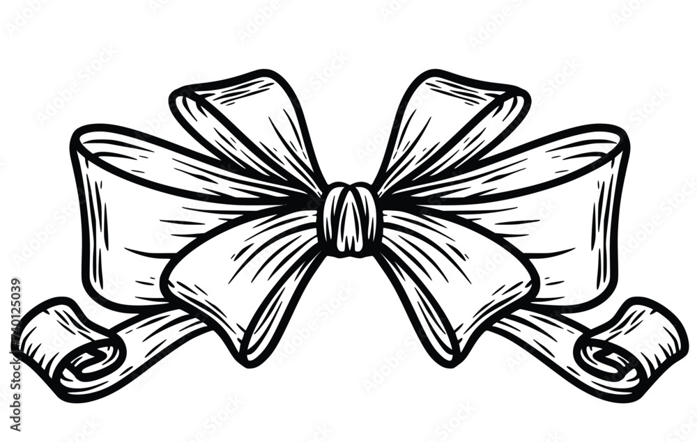 decorative bow with ribbon isolated decorative bow with ribbon isolated