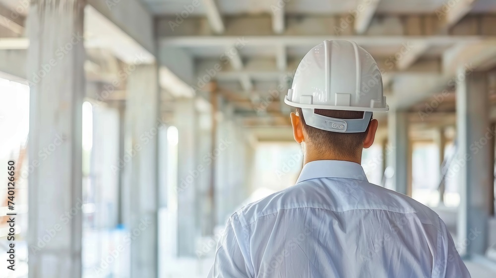 Engineer in hard hat overseeing bridge construction, urban development, and infrastructure design. Engineer in hard hat overseeing bridge construction, urban development, and infrastructure design.
