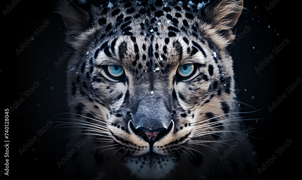 Portrait of Snow Leopard Portrait of Snow Leopard