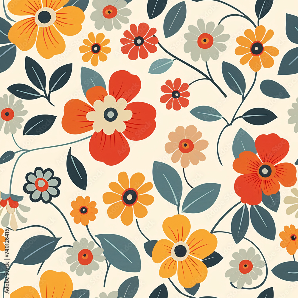 seamless pattern with flowers seamless pattern with flowers
