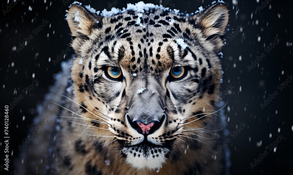 Obraz premium Portrait of Snow Leopard