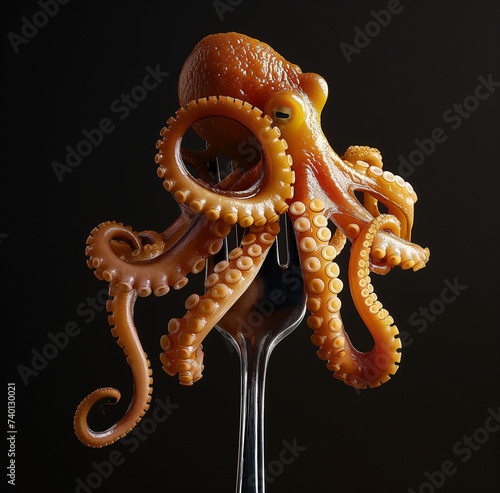 octopus in the fork