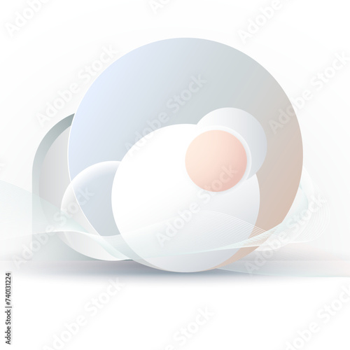 A minimalistic abstract background, geometric shapes with ample white space. Colorful halftone gradients, Cool gradients. Future geometric patterns. Vector Eps10