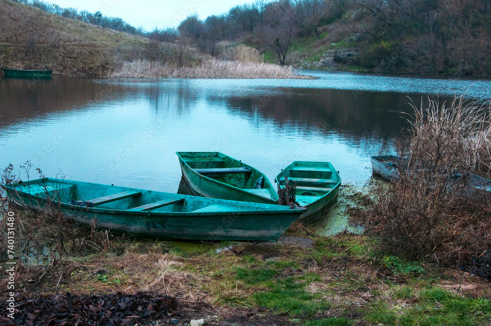 old wooden fishing boats near the shore old wooden fishing boats near the shore