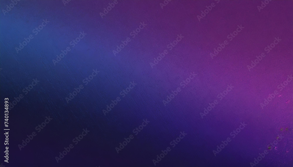 Dark blue purple color gradient background, grainy texture effect, web banner abstract design, copy space - obrazy, fototapety, plakaty 
