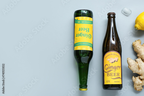 Composition with bottles of...
