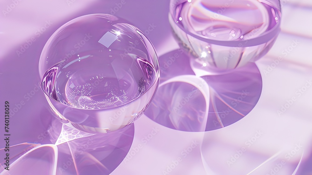 Dynamic Harmony: Asymmetrical Arrangement of Multiple Circles in a Purple Palette_Generative AI Dynamic Harmony: Asymmetrical Arrangement of Multiple Circles in a Purple Palette_Generative AI