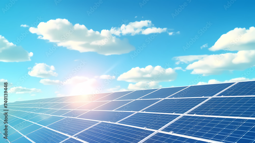 New generation energy system, photovoltaic background