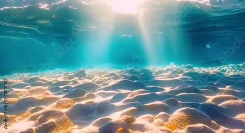 sunlight penetrates to the seabed footage photo