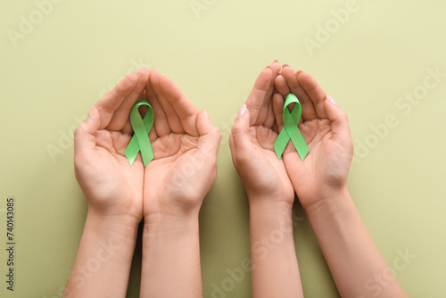 Female hands with awareness...